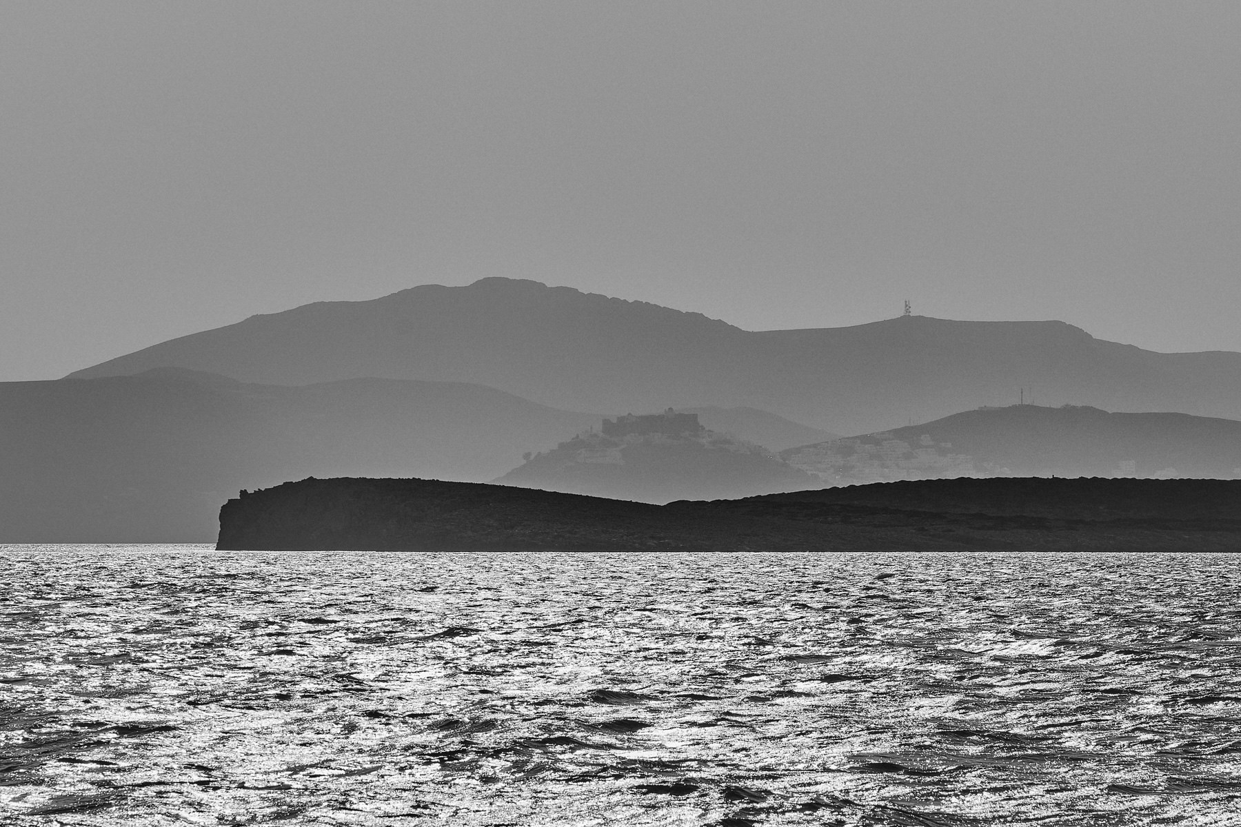 Astypalea castle view from the sea